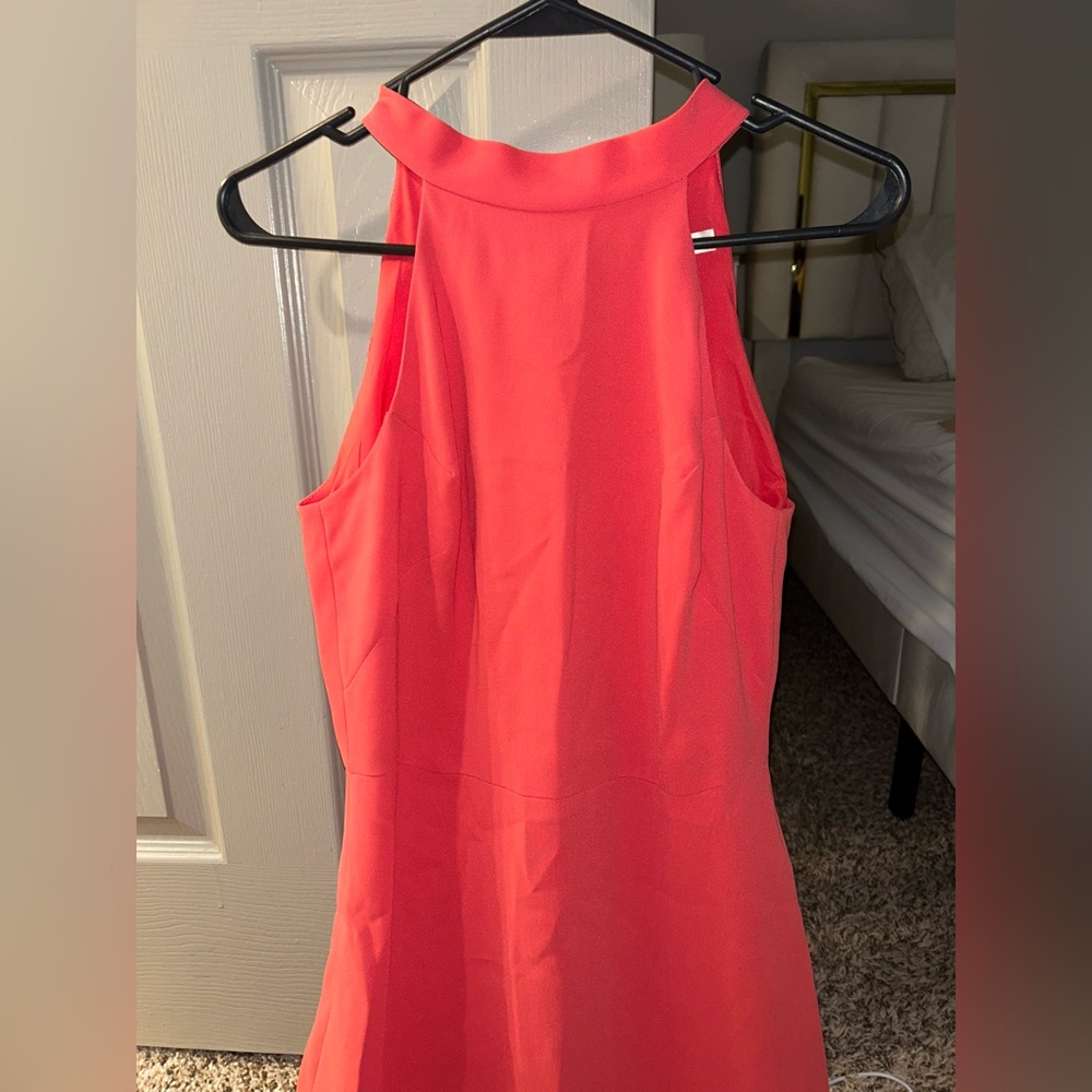 Shoshanna Coral Halter Mini Dress - Picture 2 of 8